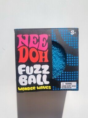 Authentic NEW Needoh Fuzz Ball Wonder Waves - BLUE